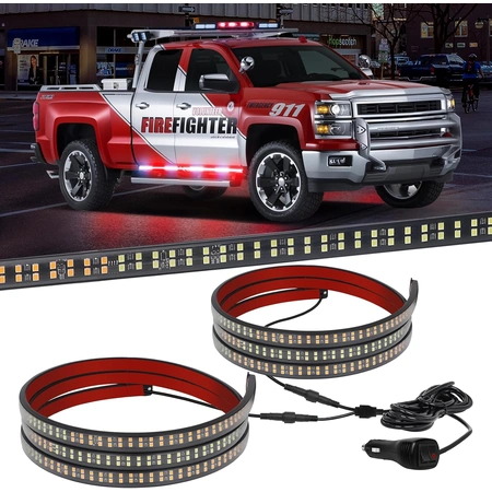 xridonsen 2pcs 70 inch truck emergency lights strip.webp