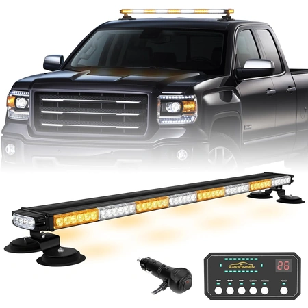 xridonsen 37 inches 104 led roof top strobe light bar.webp